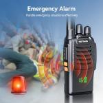 Retevis H-777H Walkie Talkies with Earpiece,2 Way Radio Long Range, Hidden Screen,USB-C Charging,Emergency Alarm,Portable FRS Two-way Radios with Base Station for Consumer Services Healthcare(10 Pack)