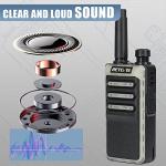 Retevis RB66 Walkie Talkie 1 Hour Fast Charging,Portable FRS Two-Way Radios with Earpiece,USB-C Charging,Flashlight,Fluorescent Design,Business 2 Way Radio for Catering Healthcare School(20 Pack)