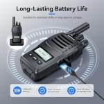 Retevis H777D Walkie Talkies Long Range with LCD Screen, USB -C Charging, Portable FRS Two Way Radios for Adults, Handsfree, Durable Walkie Talkie for Restaurant Retail Warehouse School(10 Pack)