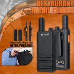 Retevis RT22P Walkie Talkies,New Version of RT22(2.0),Portable FRS Two-Way Radios,Compact,1620mAh Battery,2 Way Radio Walkie Talkie for Commercial School Restaurant Retail(10 Pack)