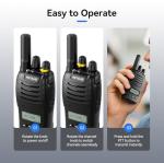 Retevis H777D Walkie Talkies Long Range with LCD Screen, USB -C Charging, Portable FRS Two Way Radios for Adults, Handsfree, Durable Walkie Talkie for Restaurant Retail Warehouse School(10 Pack)