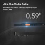 Retevis B3H Small Walkie talkies with LED Diaplay, New Version of RT22(3.0), Ultra Slim, USB-C Rechargeable, with 1620 mAh Battery, Portable FRS Two-Way Radios for Hotel School Restaurant (10 Pack)