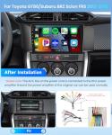 【4G+64G】 for Toyota GT86/Subaru BRZ Scion FRS 2012-2016 Android Car Radio Stereo,Wireless CarPlay Android Auto,9 inch IPS Car Stereo Bluetooth5.0,GPS,WiFi,SWC,59UI,32EQ AI DSP +HD Backup Camera