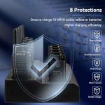 Retevis NR10 Walkie Talkies with Earpiece,Noise Canceling 2 Way Radio Rechargeable(10 Pack) with 10 Way Multi Gang Charger,Space-Efficient,Portable FRS Two-Way Radios for Business Factory Worksite