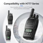 Retevis H777D Walkie Talkies Long Range with LCD Screen, USB -C Charging, Portable FRS Two Way Radios for Adults, Handsfree, Durable Walkie Talkie for Restaurant Retail Warehouse School(10 Pack)
