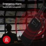 Retevis B3H Small Walkie talkies with LED Diaplay, New Version of RT22(3.0), Ultra Slim, USB-C Rechargeable, with 1620 mAh Battery, Portable FRS Two-Way Radios for Hotel School Restaurant (10 Pack)