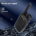 Retevis NR10 Walkie Talkies with Earpiece,Noise Canceling 2 Way Radio Rechargeable(10 Pack) with 10 Way Multi Gang Charger,Space-Efficient,Portable FRS Two-Way Radios for Business Factory Worksite