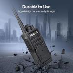 Retevis RT17 Walkie Talkies Rechargeable, Long Range Two Way Radio with Headset, Portable, USB Charging Base, Handheld FRS Radios for Adults School Church Healthcare Contractor(10 Pack)