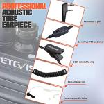 Retevis H-777S Walkie Talkies for Adults, 2 Way Radios with Earpiece and Mic, FRS, Handheld, USB Charging Base, Rugged Two Way Radios Long Range Rechargeable for School Security Church (10 Pack)