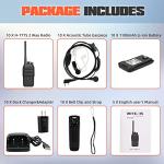 Retevis H-777S Walkie Talkies for Adults, 2 Way Radios with Earpiece and Mic, FRS, Handheld, USB Charging Base, Rugged Two Way Radios Long Range Rechargeable for School Security Church (10 Pack)