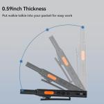 (3nd Gen RT22) Retevis B3S Walkie Talkie, Portable FRS Two-Way Radios,with Earpiece, Slim, LCD Screen,6 Way Multi Unit Charger,1620 mAh,Rechargeable 2 Way Radio for Restaurant Boutique Store (6 Pack)