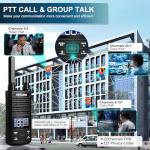 KETELESE T1 Two Way Radio, FRS Walkie Talkies with Earpiece, Long Range Walkie Talkies for Adults, USB C Rechargeable 2 Way Radio, NOAA, VOX, Group Call for Traveling Biking Camping Hiking, 6 Pack