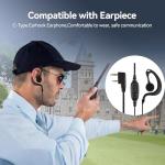 Retevis RT17 Walkie Talkies Rechargeable, Long Range Two Way Radio with Headset, Portable, USB Charging Base, Handheld FRS Radios for Adults School Church Healthcare Contractor(10 Pack)