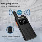 (3nd Gen RT22) Retevis B3S Walkie Talkie, Portable FRS Two-Way Radios,with Earpiece, Slim, LCD Screen,6 Way Multi Unit Charger,1620 mAh,Rechargeable 2 Way Radio for Restaurant Boutique Store (6 Pack)