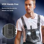 Retevis NR10 Walkie Talkies with Earpiece,Noise Canceling 2 Way Radio Rechargeable(10 Pack) with 10 Way Multi Gang Charger,Space-Efficient,Portable FRS Two-Way Radios for Business Factory Worksite