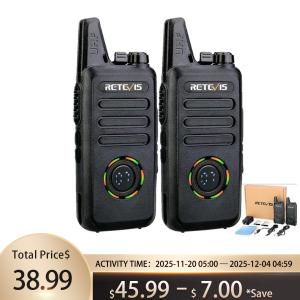 Retevis RT22S FRS Walkie Talkies Two Way Radios for Hunting/Family/Event (2pcs)