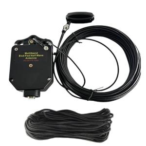 GOOZEEZOO JYR4010-150W End Fed Half Wave Antenna for Ham Radio, 150W Shortwave Radio Antenna, 4 Band 10m 15m 20m 40m Long Wire Antenna, 1:64 Balun No Tuning (Black)