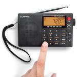 C. Crane CC Skywave 2 AM, FM, Shortwave, NOAA Weather + Alert, VHF Aviation Band, Small Battery-Operated Portable Travel Radio with Clock and Alarm