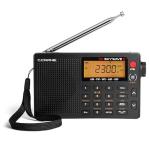 C. Crane CC Skywave 2 AM, FM, Shortwave, NOAA Weather + Alert, VHF Aviation Band, Small Battery-Operated Portable Travel Radio with Clock and Alarm
