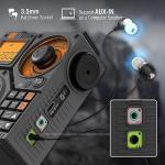 Raddy RF320 APP Control Shortwave Radio, AIR/FM/AM/VHF/SW/WB Receiver, Portable Radio Rechargeable w/ 9.85 Ft Wire Antenna (Black)