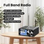 ATS25pro+ AIR Radio Portable AM FM, Bluetooth WiFi Radio AIR Band, FM SW SSB MW LW AIR SDR Aviation Band Receiver, Shortwave Radio for Home, Indoor, Outdoor, Travel, Camping, Climbing