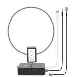 GA800 Loop Antenna, GOOZEEZOO Active Shortwave Radio Antenna with BNC Cable 10KHz-159MHz HF LW MW SW FM Air V Band Portable Receiving Antenna for Ham Radio(Free of Tuning)