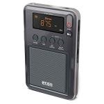 Eton - Elite Mini Compact AM/FM/Shortwave Radio, Internal AM Antenna and Telescoping FM/SW Antenna, Clock and Alarm, Sleep Timer, Custom Leather Case Included, Commitment to Preparedness
