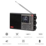 CHOYONG LC90 Smart Internet Radio, AM/FM, Longwave & Shortwave Multi-Band Radio with SSB Single Side Band Reception Supports WiFi/4G, Bluetooth, TF Card, Portable All World choyong Radios