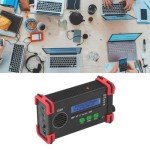 8 Band SDR QRP SSB CW Transceiver with Handheld Microphone, Full Mode Support, Aluminum Shell for Communication (US Plug)
