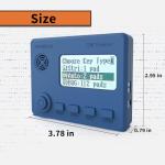 Mini CW Trainer Morse Code Trainer with Display, Moore Simo Wales Code Shortwave Radio Telegraph Key Car Key Learning CW Radio for Telegraph Practice with Charging Cable (Blue)