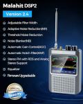 Latest V2.4 Malachite DSP2 SDR Radio Receiver, GOOZEEZOO Shortwave Radio Receiver 10kHz-380MHz & 404MHz-2GHz AM SSB DSB CW NFM WFM Air FT8,RTTY Decoder Function Noise Reduction with 5000mAh Battery