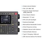 CHOYONG LC90 Smart Internet Radio, AM/FM, Longwave & Shortwave Multi-Band Radio with SSB Single Side Band Reception Supports WiFi/4G, Bluetooth, TF Card, Portable All World choyong Radios