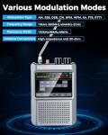 Latest V2.4 Malachite DSP2 SDR Radio Receiver, GOOZEEZOO Shortwave Radio Receiver 10kHz-380MHz & 404MHz-2GHz AM SSB DSB CW NFM WFM Air FT8,RTTY Decoder Function Noise Reduction with 5000mAh Battery