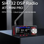 Upgraded Si4732 DSP Radio with 1.9-inch Screen, Portable AM FM Radio Receiver, LSB USB Transistor Pocket Radios, Headphones with Headphone Amplifier, shortwave, for Walking, Hiking, Camping etc.