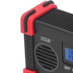 8 Band SDR QRP SSB CW Transceiver with Handheld Microphone, Full Mode Support, Aluminum Shell for Communication (US Plug)