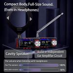 Upgraded Si4732 DSP Radio with 1.9-inch Screen, Portable AM FM Radio Receiver, LSB USB Transistor Pocket Radios, Headphones with Headphone Amplifier, shortwave, for Walking, Hiking, Camping etc.