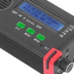 8 Band SDR QRP SSB CW Transceiver with Handheld Microphone, Full Mode Support, Aluminum Shell for Communication (US Plug)