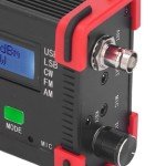 8 Band SDR QRP SSB CW Transceiver with Handheld Microphone, Full Mode Support, Aluminum Shell for Communication (US Plug)