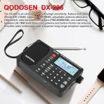 QODOSEN DX-286 Portable Shortwave Radio AM FM LW SW Ultra High Sensitivity Full Band Radios with TEF6686 Chip for Kitchen, Desk, Bedroom, Office and Outdoors.