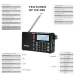 QODOSEN DX-286 Portable Shortwave Radio AM FM LW SW Ultra High Sensitivity Full Band Radios with TEF6686 Chip for Kitchen, Desk, Bedroom, Office and Outdoors.