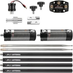 JPC-7 Portable HF Antenna for Ham Radio 7MHz-50MHz, 100W High Gain Radio Shortwave Waterproof Vertical Antenna with Slide Regulator,Suitable for Field/Emergency/Training/Outdoor