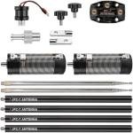 JPC-7 Portable HF Antenna for Ham Radio 7MHz-50MHz, 100W High Gain Radio Shortwave Waterproof Vertical Antenna with Slide Regulator,Suitable for Field/Emergency/Training/Outdoor