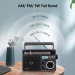 TR618 Portable Shortwave Radio AM FM Radio Plug in Wall,SD/USB For Senior Gift