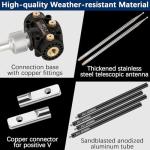 JPC-7 Portable HF Antenna for Ham Radio 7MHz-50MHz, 100W High Gain Radio Shortwave Waterproof Vertical Antenna with Slide Regulator,Suitable for Field/Emergency/Training/Outdoor