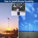 JPC-7 Portable HF Antenna for Ham Radio 7MHz-50MHz, 100W High Gain Radio Shortwave Waterproof Vertical Antenna with Slide Regulator,Suitable for Field/Emergency/Training/Outdoor