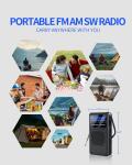 3 Band Pocket Radio, Portable AM FM SW Battery Operated Radio with Shortwave,