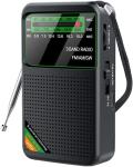 3-Band Pocket Radio, Portable AM/FM SW Battery-Operated Radio and Shortwave, Mad