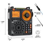 Raddy RF320 APP Control Shortwave Radio AIR/FM/AM/VHF/SW/WB Receiver Bluetooth