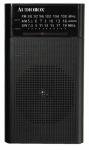 Audiobox RX-3 AM/FM/SW Portable Pocket Size Radio with Telescoping Antenna Black