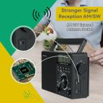 TR635 Portable Shortwave Radio AM FM Digital Radio ANT Antenna Jack Senior Gift